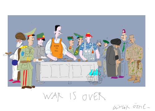Cartoon: War is Over (medium) by gungor tagged middle,east