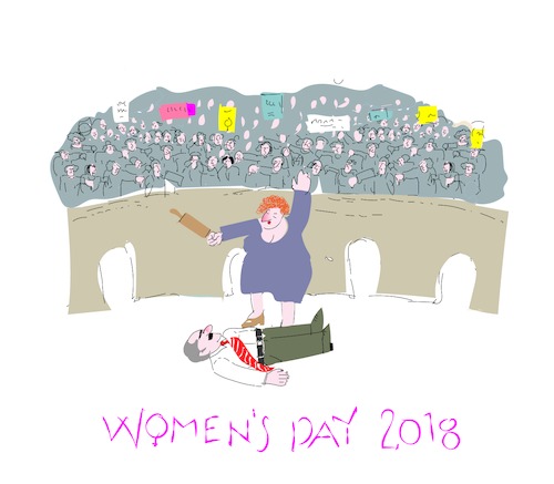 Cartoon: Women s  Day (medium) by gungor tagged woman