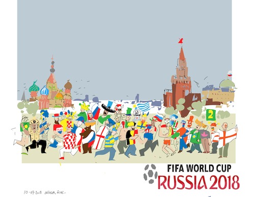 Cartoon: World Cup 2018 Russia 5 (medium) by gungor tagged russia