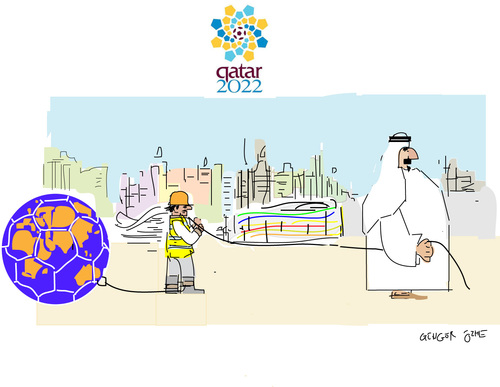 Cartoon: World Cup 2022 (medium) by gungor tagged qatar