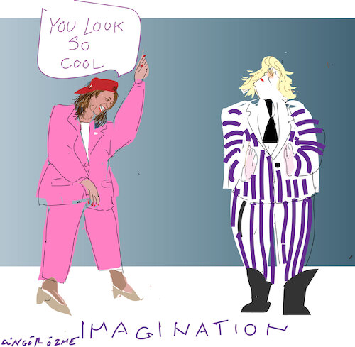 Cartoon: You look so cool to me (medium) by gungor tagged beetlejuice,costume,beetlejuice,costume