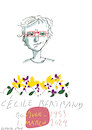 Cartoon: Cecile Bertrand Cartoonist (small) by gungor tagged cecile,bertrand,cartoonist