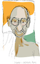 Cartoon: Mahatma Gandhi (small) by gungor tagged india