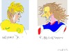 Cartoon: Neymar jr. and K.Beckermann (small) by gungor tagged brazil2014