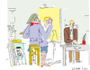 Cartoon: Painter and Model-2 (small) by gungor tagged usa