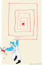 Cartoon: Painter and Red lines (small) by gungor tagged tradesman