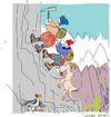 Cartoon: Rock Climbers (small) by gungor tagged adventure