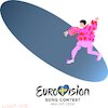 Cartoon: Switzerland winner of ESC. 2024 (small) by gungor tagged eurovision,winner,2024