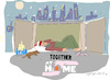 Cartoon: Together at Home (small) by gungor tagged pandemic