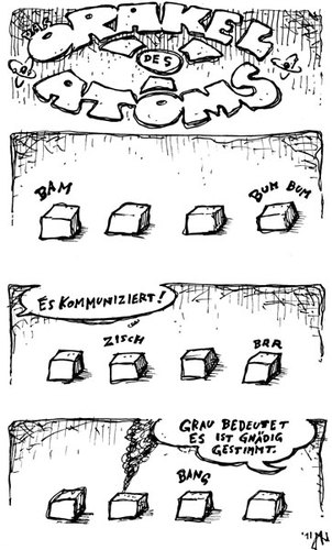 Cartoon: Atom Orakel (medium) by JP tagged atom,atomkraft,akw,fukushima,gau