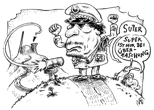 Cartoon: Gaddafi im Stress (medium) by JP tagged gaddafi,akw,supergau,reaktorsicherheit,panzerfaust,stresstest,stresstest,panzerfaust,reaktorsicherheit,supergau,akw,gaddafi,atomkraft