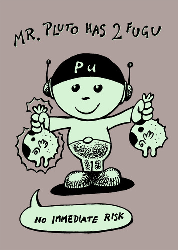 Cartoon: Mr Pluto has 2 Fugu (medium) by JP tagged contaminated,atomic,japan,fukushima,fugu,plutonium,pluto,mr,fukushima,japan,akw,atomkraftplutonium
