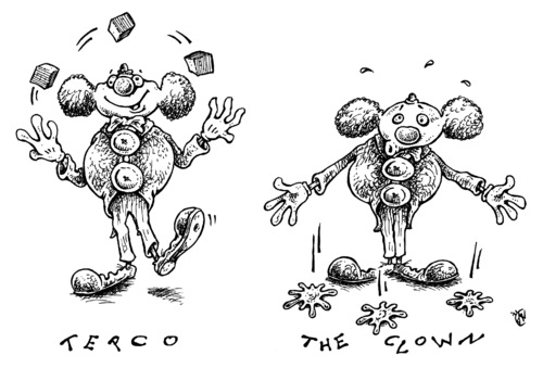 Cartoon: tepco the clown (medium) by JP tagged fukushima,kernschmelze,akw,atomkraft,atomkraftwerk