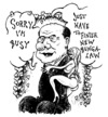 Cartoon: Bunga-the law (small) by JP tagged berlusconi,bunga