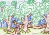 Cartoon: Udo Lindenberg in the wood (small) by Backrounder tagged udo,lindenberg,wood