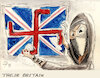 Cartoon: Hooligan Britain (small) by Lupe tagged england,britain,krawalle,ausschreitungen,programm,antiislam,islam,messer,mord,kinder,moschee,hooligan