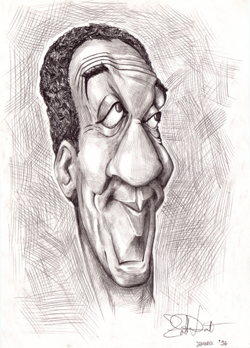 Cartoon: Bill Cosby (medium) by Zoltan tagged sitcom,serie,tv,dovath,zoltan,comidian,show,drawing,cosby,bill,bill cosby,karikatur,karikaturen,tv,sitcom,bill,cosby