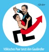Cartoon: Afd Volkstanztruppe (small) by ESchröder tagged afd,petry,gauland,pretzell,volkstanz,rechtspopulismus,partei,eschröder,karikatur