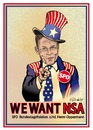 Cartoon: WE WANT NSA (small) by ESchröder tagged nsa,spd,thomas,oppermann,fraktionschef,bundestag,uncle,sam,skandal,bnd