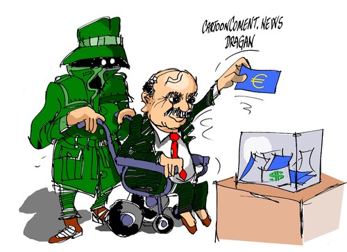 Cartoon: Abdelaziz Buteflika- elecciones (medium) by Dragan tagged elecciones,buteflika,abdelaziz,cartoon,politics,algeria