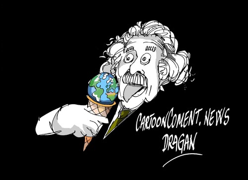 Cartoon: Albert Einstein (medium) by Dragan tagged albert,einstein,fizika,berlin,ciencia