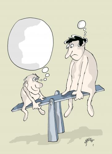 Cartoon: balans (medium) by Dragan tagged balans