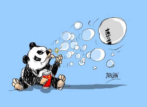 Cartoon: China-globo espia (medium) by Dragan tagged china,globo,espia,eeuu
