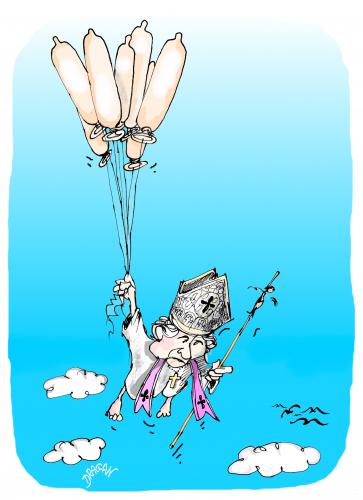 Cartoon: condons (medium) by Dragan tagged condons,preservativos,aids,ratzinger