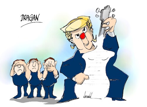 Donald Trump-dedicatoria (medium) Cartoon: Donald Trump-dedicatoria (medium) by Dragan tagged jeffrey,epstein,donald,trump