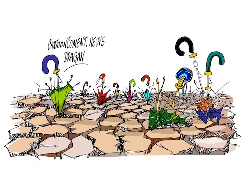 Cartoon: Espana-Sequia (medium) by Dragan tagged espana,sequia,cambio,climatico,lluvia