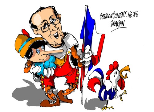 Cartoon: Francois Hollande-indicios (medium) by Dragan tagged francois,hollande,francia,armas,siria,politics,quimicas,cartoon