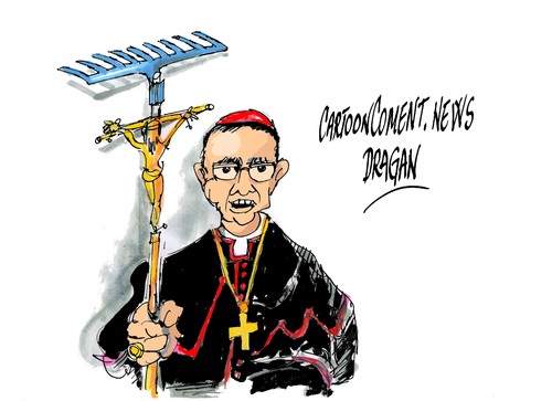 Cartoon: Franz Peter Tebartz van Elst (medium) by Dragan tagged franz,peter,tebartz,van,elst,alemania,papa,francisco,obispo,despifaro,cartoon