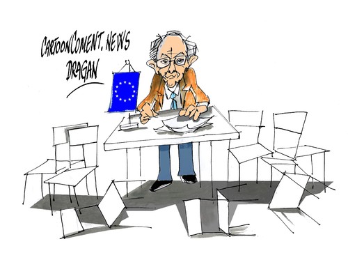 Cartoon: Herman van Rompuy-fracaso (medium) by Dragan tagged herman,van,rompuy,fracas,union,europea,ue,consejo,europeo,bruselas,presupuestos,politics,cartoon