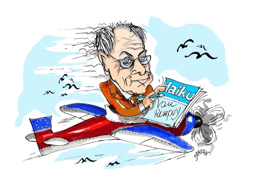 Cartoon: Herman Van Rompuy (medium) by Dragan tagged herman,van,rompuy,consejo,europeo,haiku