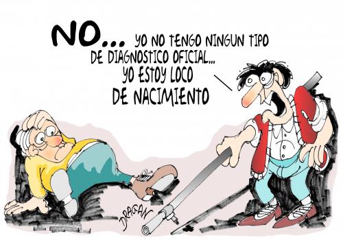 Cartoon: loco (medium) by Dragan tagged loco