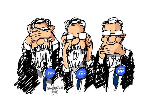Cartoon: Mariano Rajoy-modificaciones (medium) by Dragan tagged mariano,rajoy,modificaciones,espana,ue,union,europea,consejo,penciones,politics,cartoon
