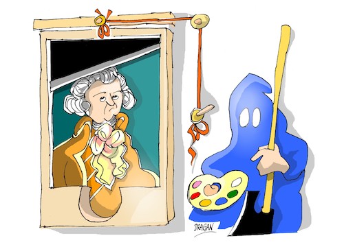 Cartoon: Maximilien Robespierre (medium) by Dragan tagged maximilien,robespierre,francia