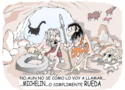 Cartoon: michelin (medium) by Dragan tagged michelin