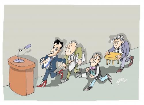Cartoon: Nicolas Sarkosy (medium) by Dragan tagged nicolas,sarkosy,francia,politic