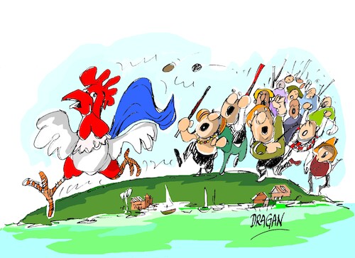 Cartoon: Nueva Caledonia-disturbios (medium) by Dragan tagged nueva,caledonia,disturbios