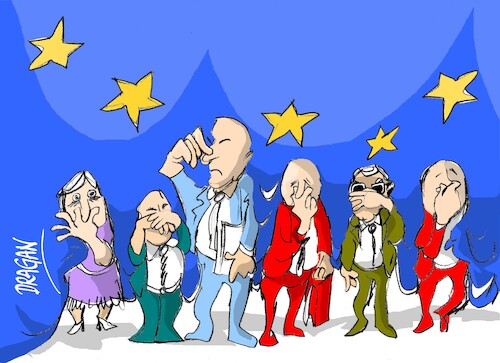 Cartoon: PARLAMENTO EUROPEO-corupcion (medium) by Dragan tagged parlamento,europeo,corupcion