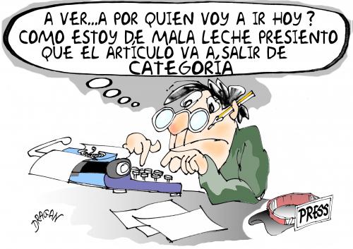 Cartoon: periodista (medium) by Dragan tagged periodista