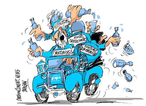Cartoon: PP-perdon (medium) by Dragan tagged miguel,angel,rodriguez,partido,popular,alcojol,pp,cartoon