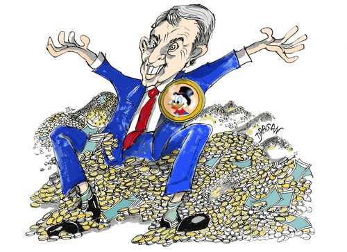 Cartoon: Tony Blair (medium) by Dragan tagged tony,blair,business,politics,cartoon