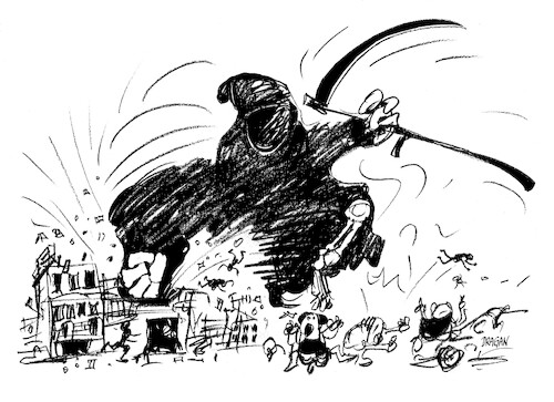 Cartoon: Turquia-terremoto (medium) by Dragan tagged turquia,terremoto