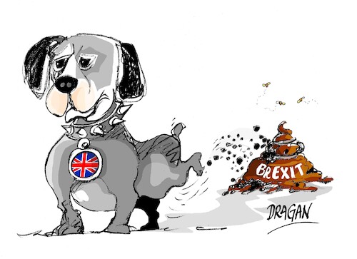 Cartoon: UE-Brexit (medium) by Dragan tagged ue,brexit,inglatera