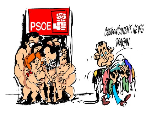 Cartoon: Zapatero-Lo hecho  hecho esta (medium) by Dragan tagged jose,luis,rodriguez,zapatero,psoe,espana,politics,cartoon,hecho