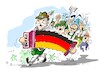 Cartoon: Alemania-protestas (small) by Dragan tagged alemania,protestas