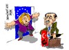 Cartoon: Alemania-Turquia-bloqueo (small) by Dragan tagged alemania,turquia,bloqueo,union,europea,politics,cartoon