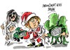 Cartoon: Angela Merkel-Dingo (small) by Dragan tagged angela,merkel,dingo,armamiento,alemania,arabia,saudi,politics,cartoon